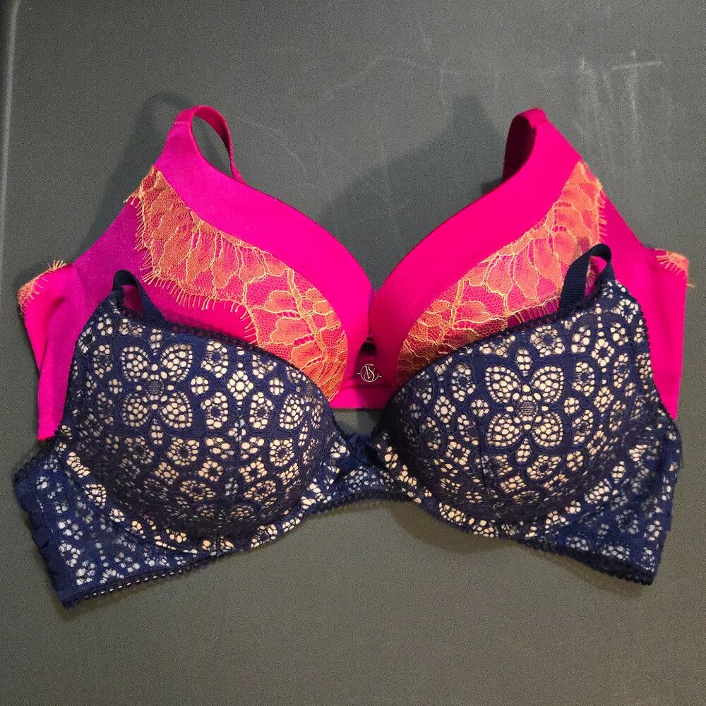 Victoria's Secret Lace Push-Up Bra Bundle of Two